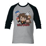 Camiseta Manga Larga Harry Potter  Camibuso Niño Adulto