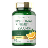 Vitamina C Liposomal 2200 Mg Inmunidad 90 Sofgels Hecho Usa Sabor S/n