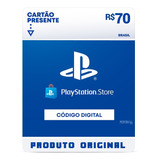 Gift Card Playstation Store 70 Reais Psn Plus Ps4 Ps5 Brasil
