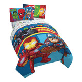 Juego De Cama Infantil De Super Hero Adventures Equipo Dobl.