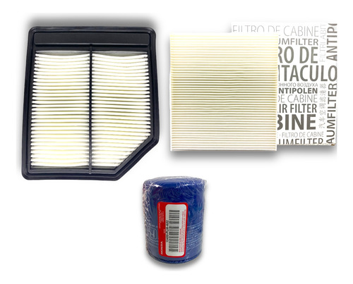  Kit 3 Filtros Aceite Aire Y Polen Honda Civic 2006 A 2012