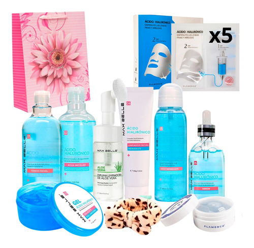 Kit Skin Care Acido Hialuronico Max Belle Limpieza Facial