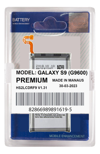 Battria Para Galaxy S9 G960 Lacrada + Garantia Longa Duração