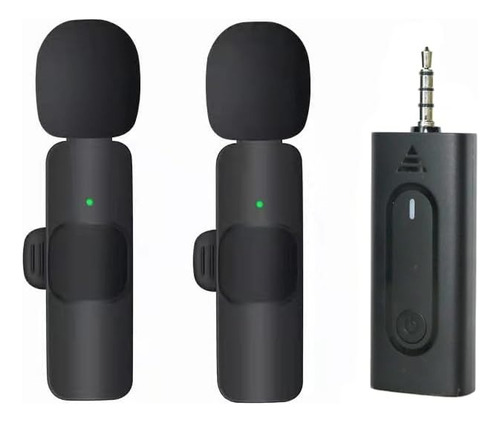 Kit De Dos Microfonos De Solapa Inalambricos, Receptor 3.5mm
