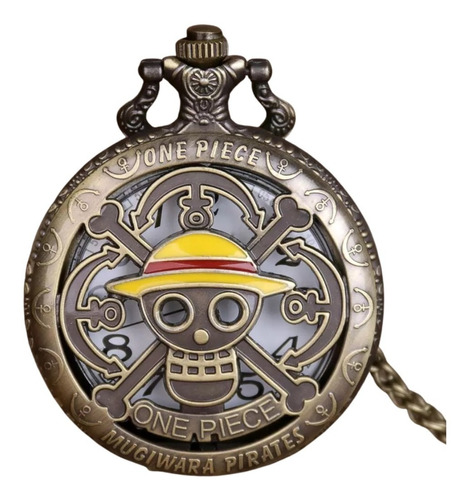 Reloj De Bolsillo One Piece Con Cadena Collar Anime