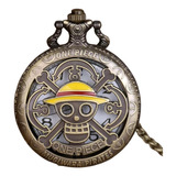 Reloj De Bolsillo One Piece Con Cadena Collar Anime