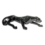 Pantera Negra Escultura Estatua Decoração Casa Leopardo Cor Preto