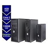 Pc Cpu Computador Dell Optiplex  C2d/ 4gb Ssd 120. _-- ,