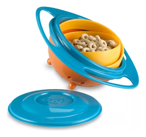 Plato Gyro Bowl Antiderrame 360 Niños Bebe Taza Recipiente  