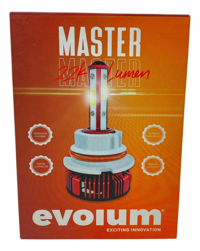 1 Pieza Foco Led Evolum Master H7 22000 Lumenes 45 Watts