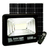 Reflector Lampara Led Panel Solar Exterior 60w Recargable
