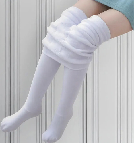 Infantil Afelpado Malla Termico Medias Para Niña 1pc