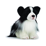 Peluche Conejo Holandés Grande 11  Negro Y Blanco