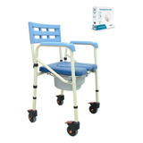 Silla De Ruedas Con Cómodo Sanitario Plegable Acolchada