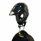 Soporte Perchero Casco Moto Chaqueta Maleta Llave Pared Abs