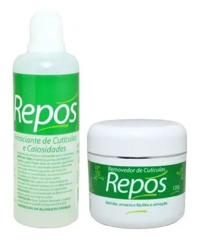 Kit Repos Creme P/ Tirar 120grs + Amaciante Cutículas 120ml