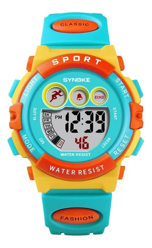 Reloj Niño Digital Sport Luz Y Resistente  Salpicaduras Agua
