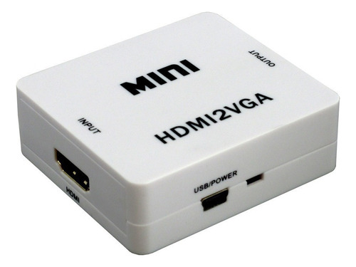 Conversor Hdmi A Vga 1080p + Audio