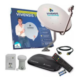 Kit Receptor Digital Sat Hd Vivensis + Kit Antena Completa