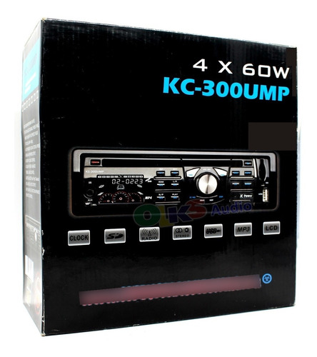 Estereo Dvd Usb Sd Am Carátula Desm 4 Rca Jc Power Kc-300ump