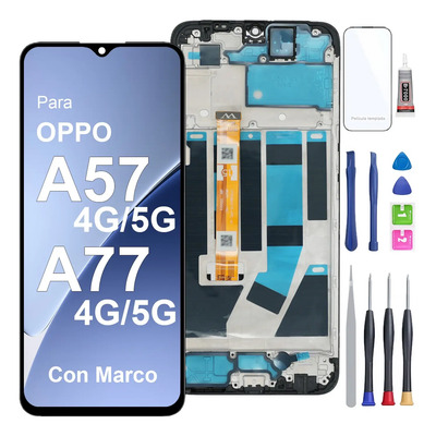 Para Oppo A77 4g/5g/ A57 4g/5g Pantalla Lcd Con Marco