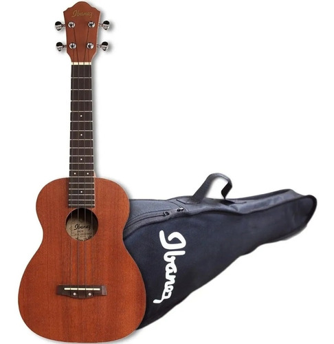 Ukelele Concierto Ibanez Ukc10 Caoba Profesional Con Funda.