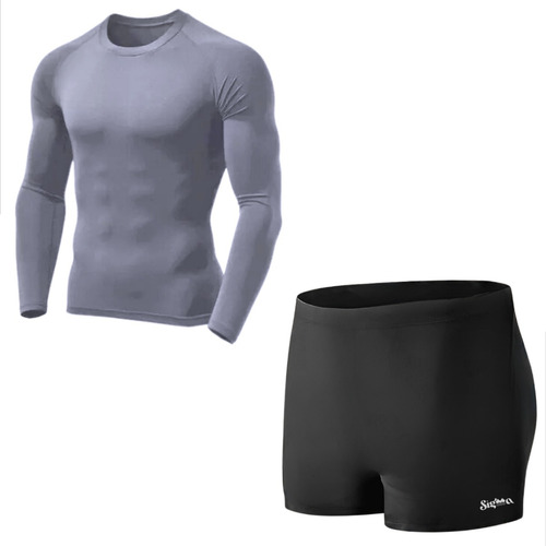 Sunga Box Bolso Camiseta Térmica Masculina Moda Praia Verao