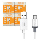 Kit 4un Cabo Turbo Carregador Celular Usb-c 2 Metros Atacado