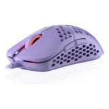 Mouse Gamer Hkgaming Rgb Honeycomb Lavender