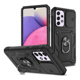 Funda Armor Ring Cubre Cámara Slide Para Samsung A33