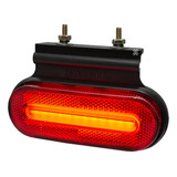 Faro Led Rojo Soporte Flexible Baiml Para Trailer Acoplado