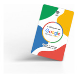 Kit 5 Tarjetas Para Google Reviews | Chip Nfc Y Codigo Qr 