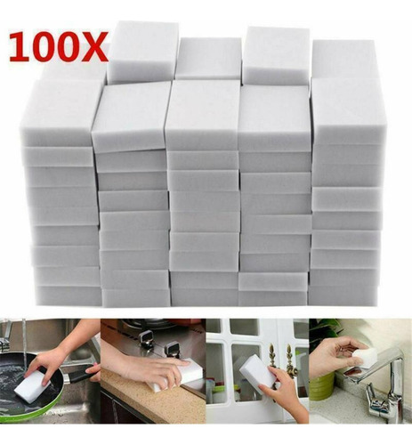 Limpiador De Limpieza Magic Sponge Eraser 100x Bulk Pack