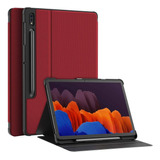 Funda Para Tablet Samsung Galaxy Tab S7 Plus 12.4  - Rojo