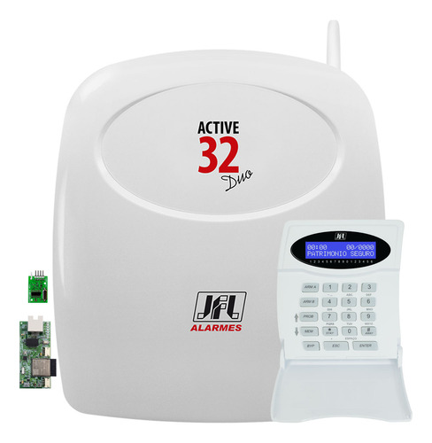 Central Active 32 Duo Jfl Com Teclado Modulo Ethernet Wi-fi