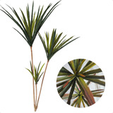 Planta Artificial Yucca 3 Galhos Grande Sem Vaso Decoração