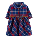 Vestido Inverno Junino Xadrez Carters Bebê Flanela