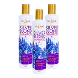 Kit 3 Shampoo Matizador Violeta Silver Nekane 300g Sin Sal