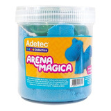 Arena Mágica 450gr + 6 Moldes Animalitos Adetec Color Azul