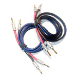 Cable Audio Hifi 10 Awg Ofc Conector Nakamichi Pack Homecine