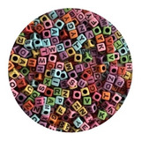 Letras En Forma De Cubo Multicolor Para Pulcera, 250gr,1500p