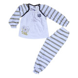 Pijama Infantil Santos Longo Feminino Oficial