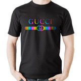 Playera Para Hombre Gucci Metallic Rainbow