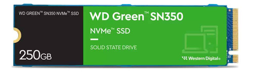 Ssd Western Digital Wd Green Sn350 Nvme 250gb Pci E 3.0 M.2