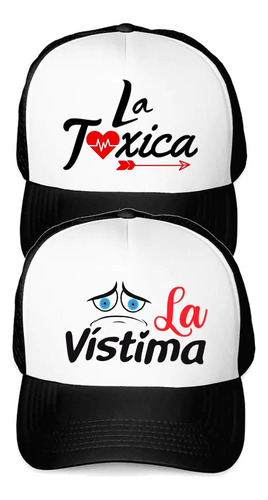  2 Jockey Gorro Malla Enamorados Pololos Parejas La Toxica 