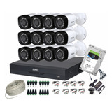 Cctv Kit Dahua Pro 4k 8mp Dvr 16ch  + 12 Cam + 2t Tienda9cl 