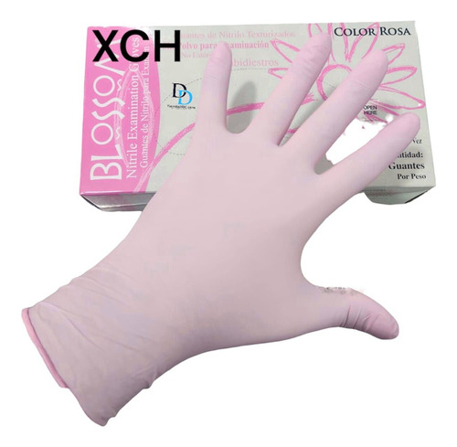 Guantes Nitrilo Rosa ( 200pz )