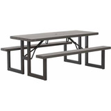 Lifetime 1500150 Mesa Plegable Para Picnic Gris