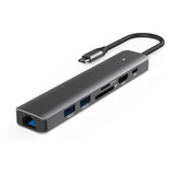 Hub Usb-c Macbook Pro Air M1 M2 Hdmi 4k 60hz Cartão Sd Lan