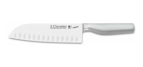 Cuchillo Santoku 18 Cm  Inox.forj.platina 3 Claveles 1627